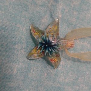 glass starfish necklace
